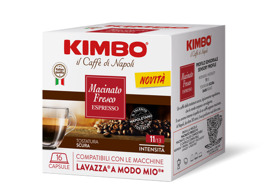 Kimbo Macinato Fresco Lavazza ®* A Modo Mio ®* Compatible Capsules 120g