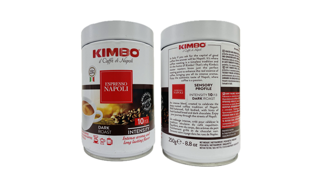 Kimbo Napoli Ground 250g Tin