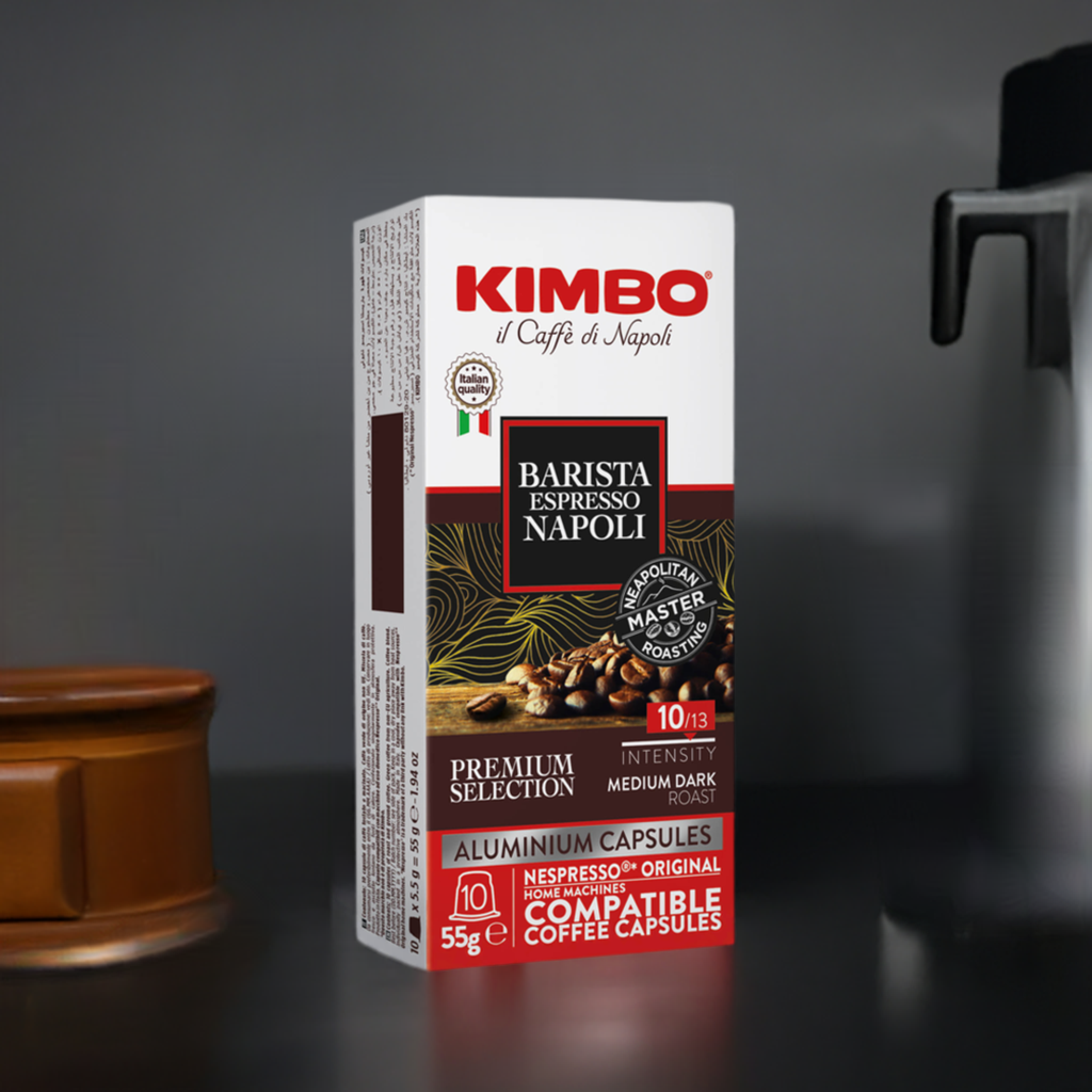 Kimbo Napoli Aluminium Nespresso Compatible Capsules 10x55g