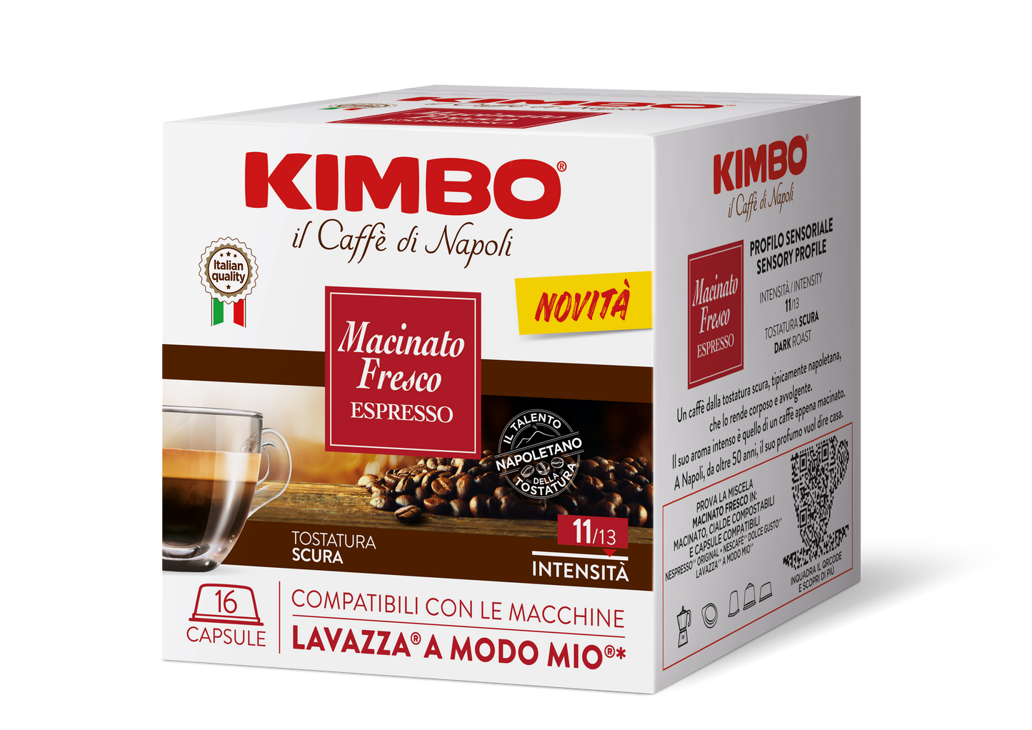 Kimbo Macinato Fresco A Modo Mio Compatible Capsules 112g