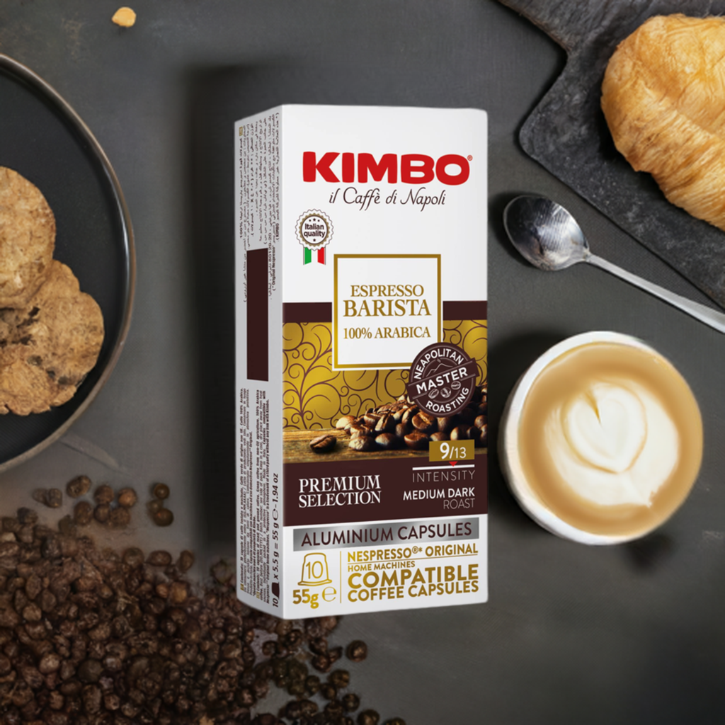 Kimbo 100% Arabica Aluminium Nespresso Compatible Capsules 10x55g