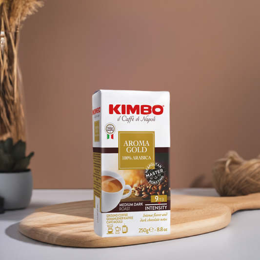 Kimbo Aroma Gold 100% Arabica Ground Coffee 250g