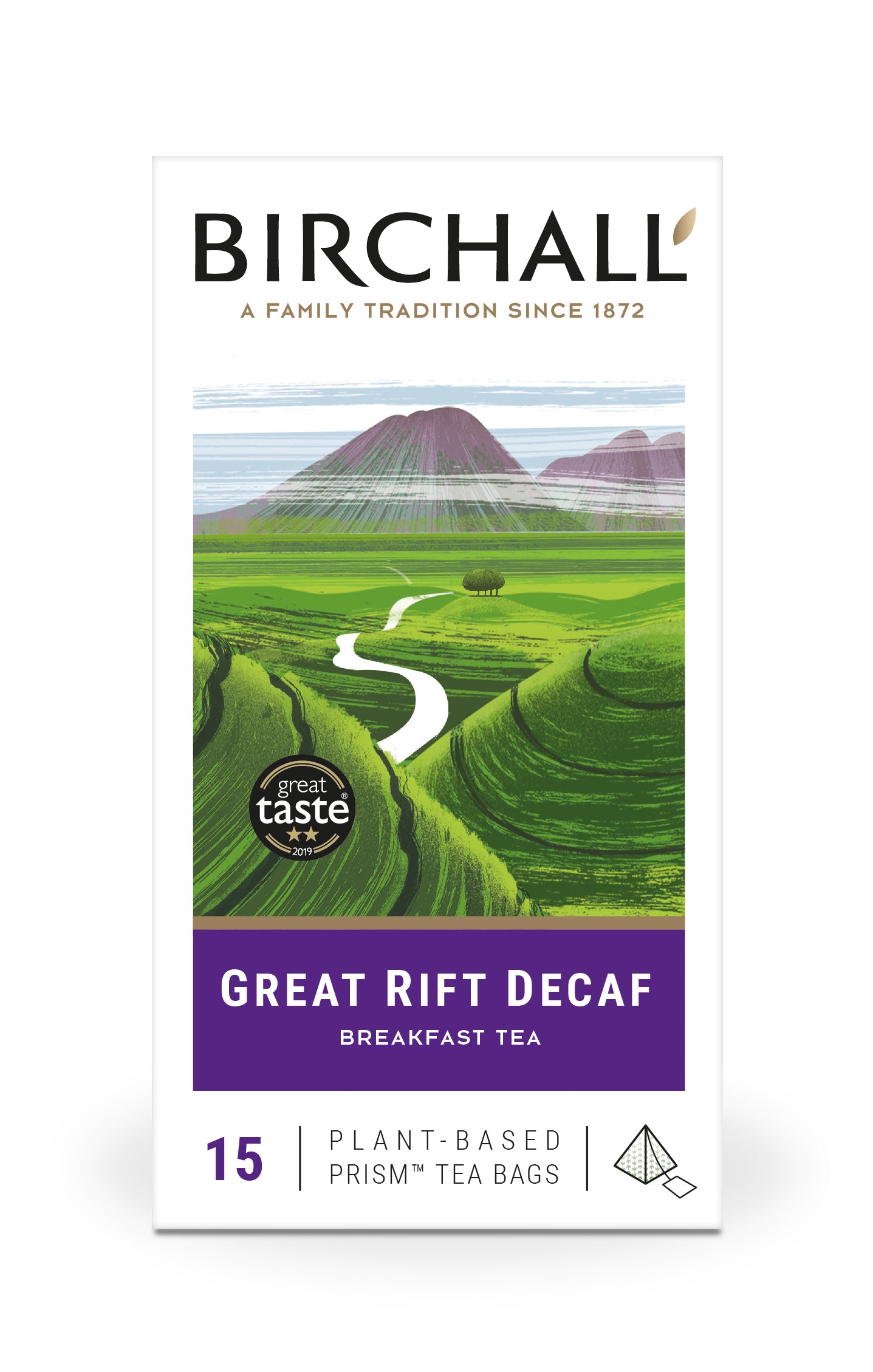 Birchall Great Rift Decaf - 15 Plant-Based Prism Tea Bags